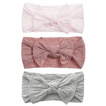 Baby Bling Classic Knot Bows 3 Pack