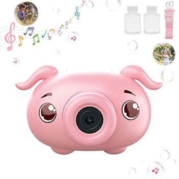Besandy Bubble Machine in Piggy Camera Shape