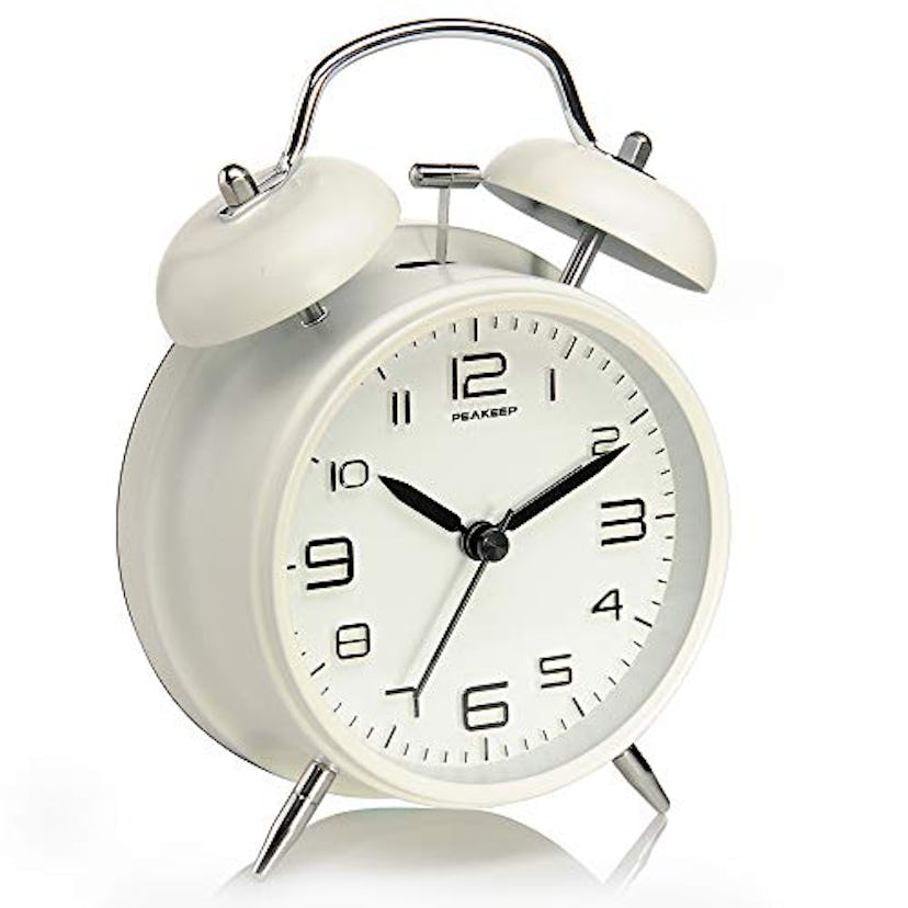 Peakeep 4 inches Twin Bell Alarm Clock