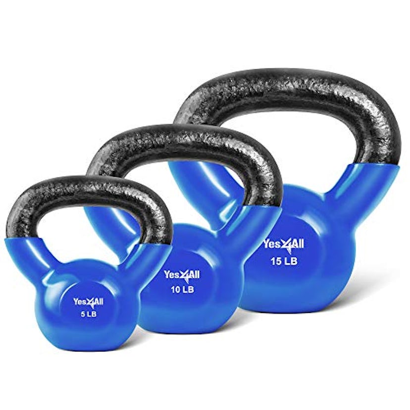 Yes4All Combo Coated Kettlebell Set of Weights