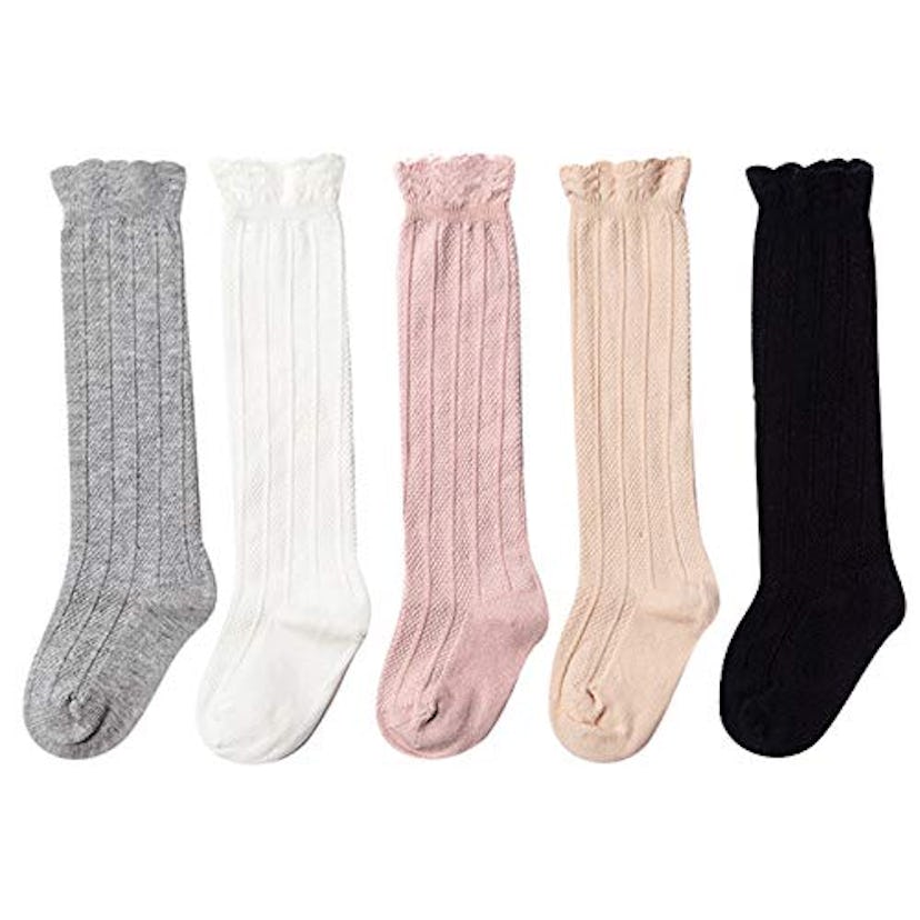 Epeius Knee High Ruffled Socks