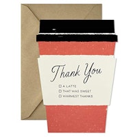 Hallmark Pack of Coffee Cup Thank You Cards, Set of 15