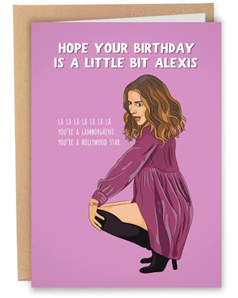 Sleazy Greetings Funny Alexis Rose Birthday Card