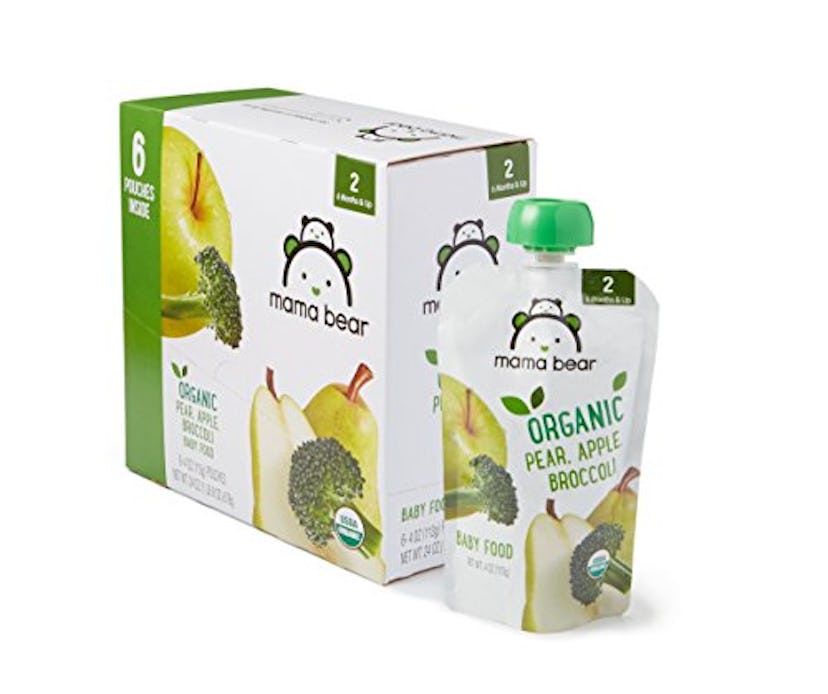 Mama Bear Organic Baby Food (Pear, Apple, Broccoli) Pack of 12 