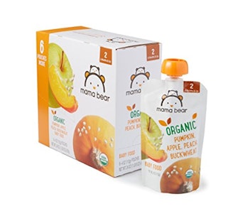 Mama Bear Organic Baby Food (Pumpkin Apple Peach) Pack of 12