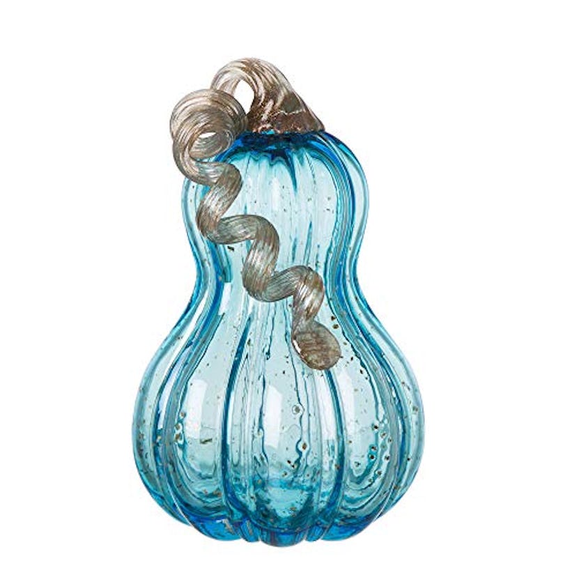 Glitzhome Hand Blown Glass Pumpkin