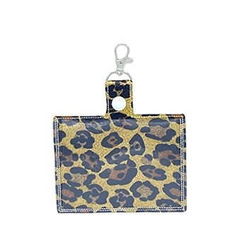 Patterned Vaccine Card Holder Keychain with Clip