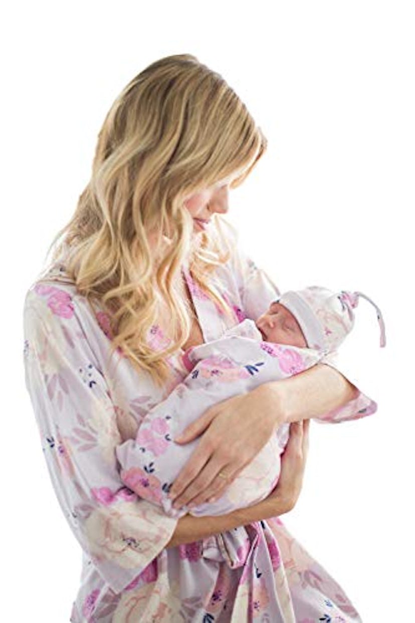 Baby Be Mine Matching Delivery Robe and Swaddle