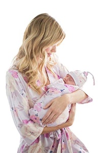 Baby Be Mine Matching Delivery Robe and Swaddle
