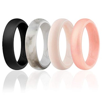 ROQ Silicone Wedding Bands — Glitter, Metallic, and Rose Gold 