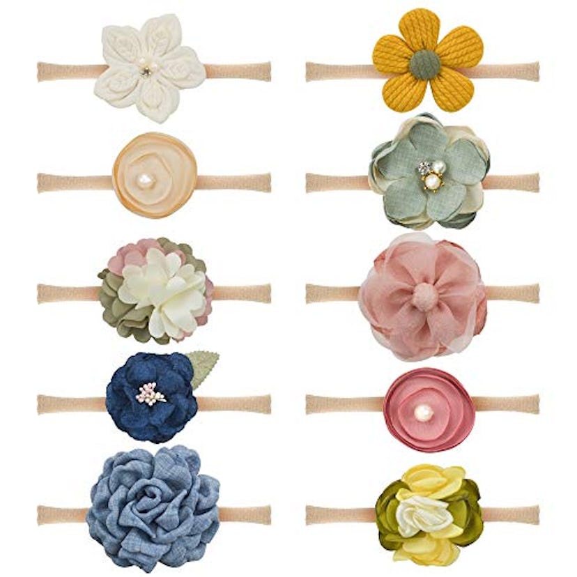 JIAHANG Floral Headbands 10 Piece Set