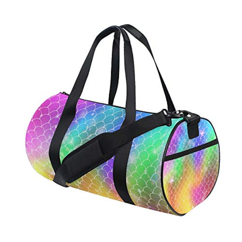 Yuihome Mermaid Scale Rainbow Duffle