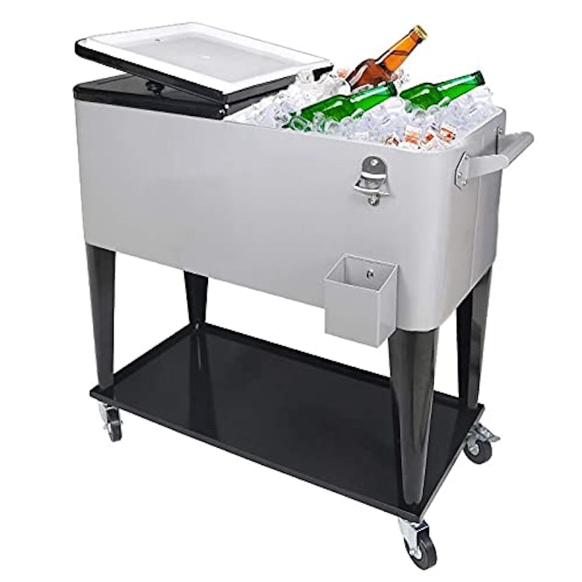 Nattork Rolling Cooler Cart