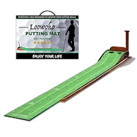 Loowoko Wood Golf Putting Green Mat