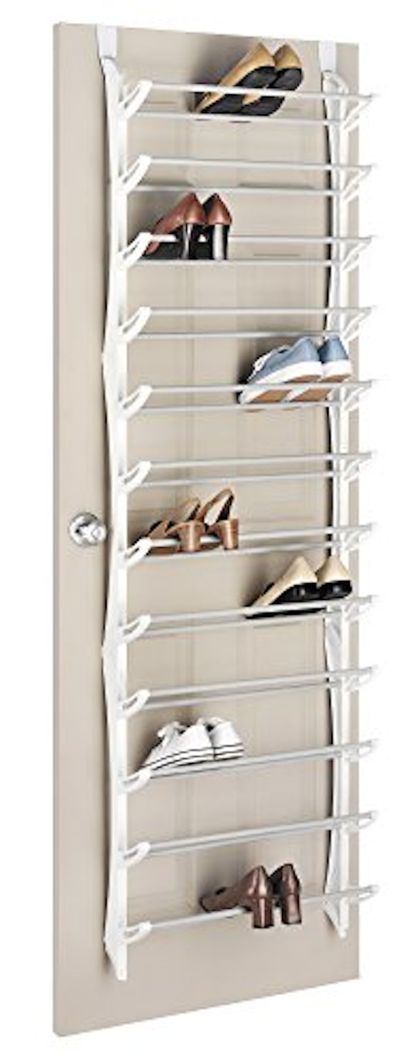 Whitmor Over the Door Shoe Rack, 36 Pairs of Shoes