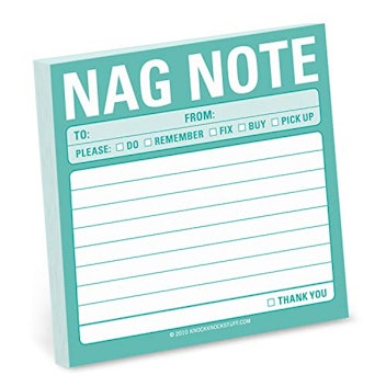 Knock Knock Nag Note To-Do Sticky Note Pad