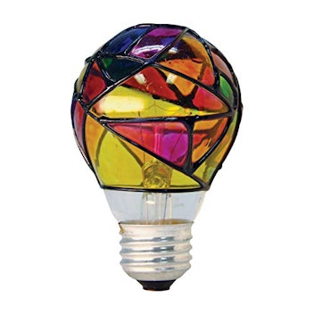 GE Incandescent Stained Glass Light Bulbs