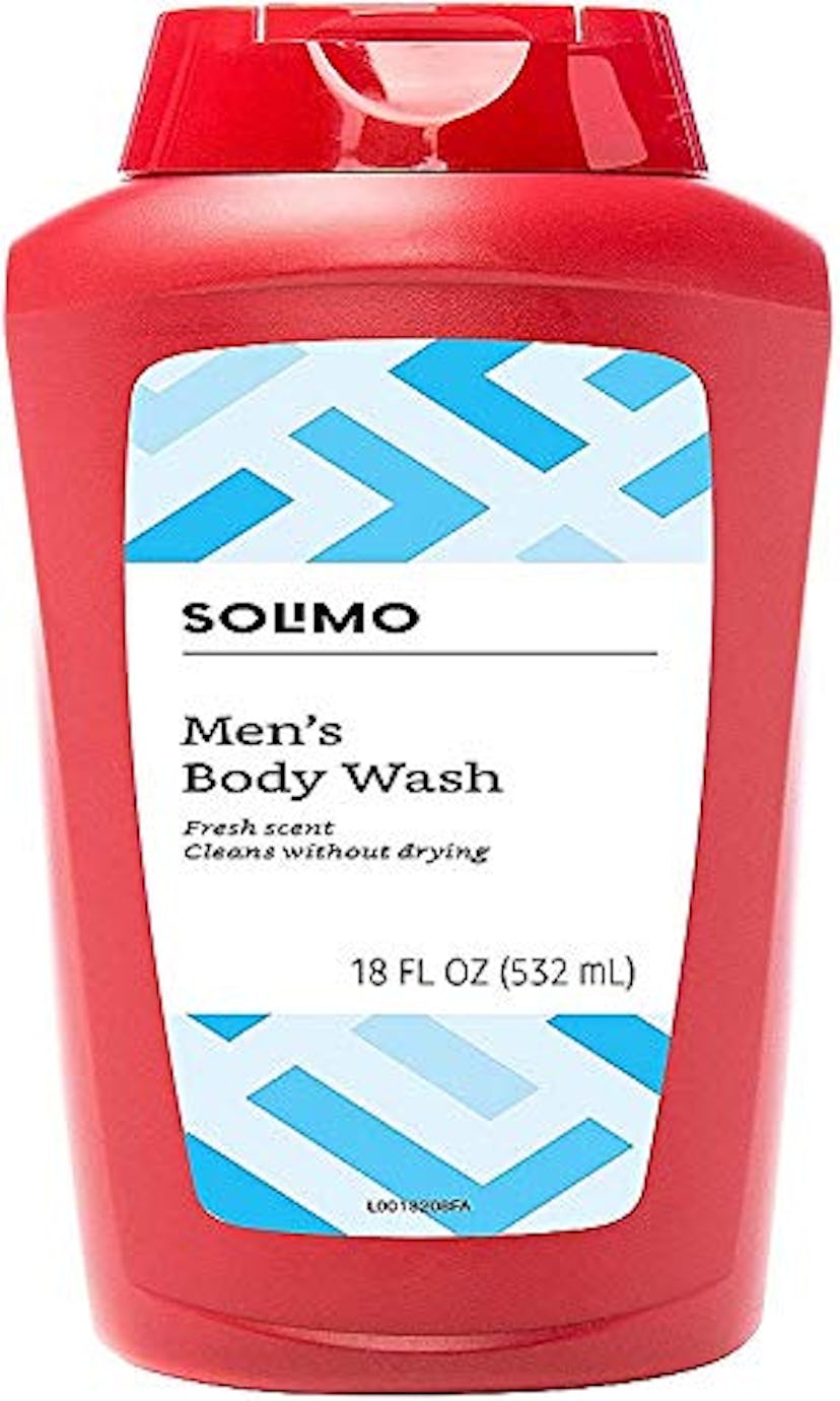 Solimo Men's Body Wash, Fresh Scent, 18 Fluid Ounce (Pack of 6)