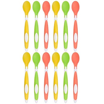 Solimo Soft Tip Baby Spoons (Pack of 12)