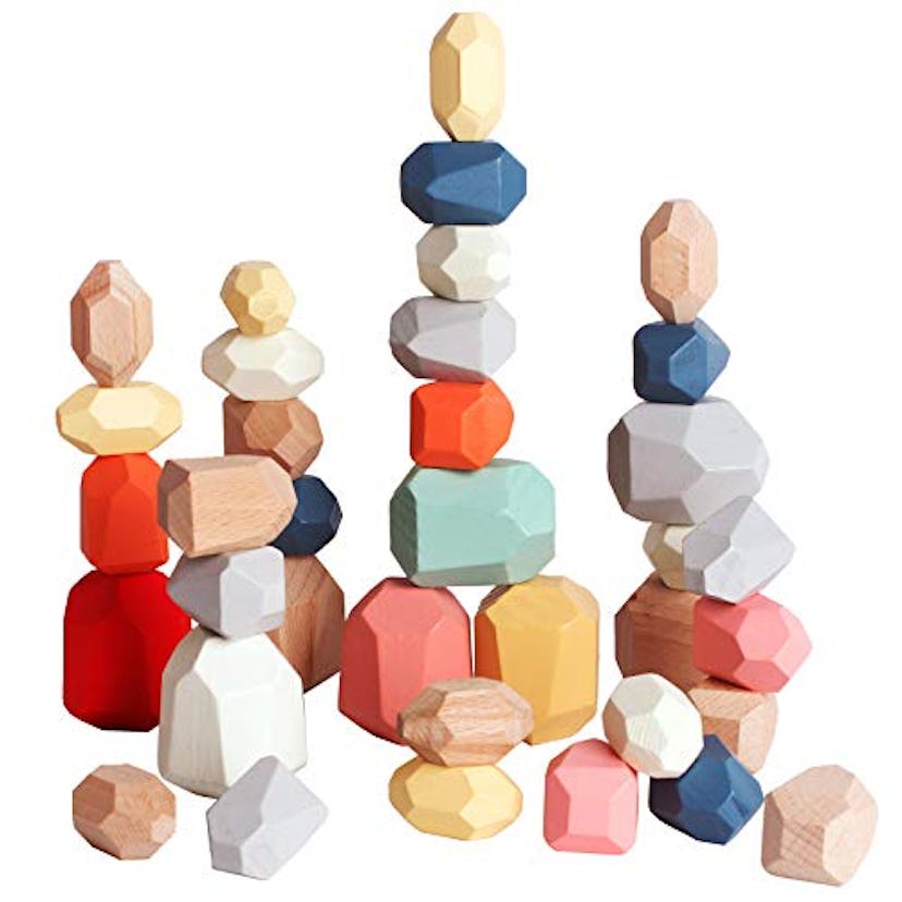 BESTAMTOY Balancing Wooden Blocks