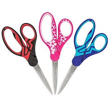 Fiscars 3-Pack Softgrip Scissors - WON'T GIVE BLISTERS