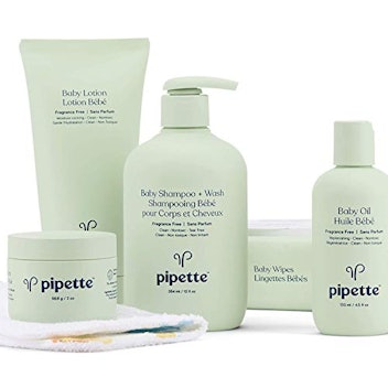 Pipette Baby Essentials Baby Wash and Moisturize Kit with Renewable Plant-Derived Squalane