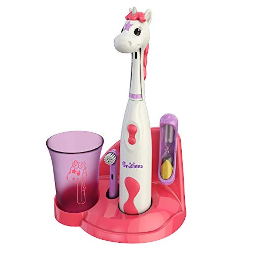 Brusheez Kid's Electric Sparkle the Unicorn Toothbrush Set 