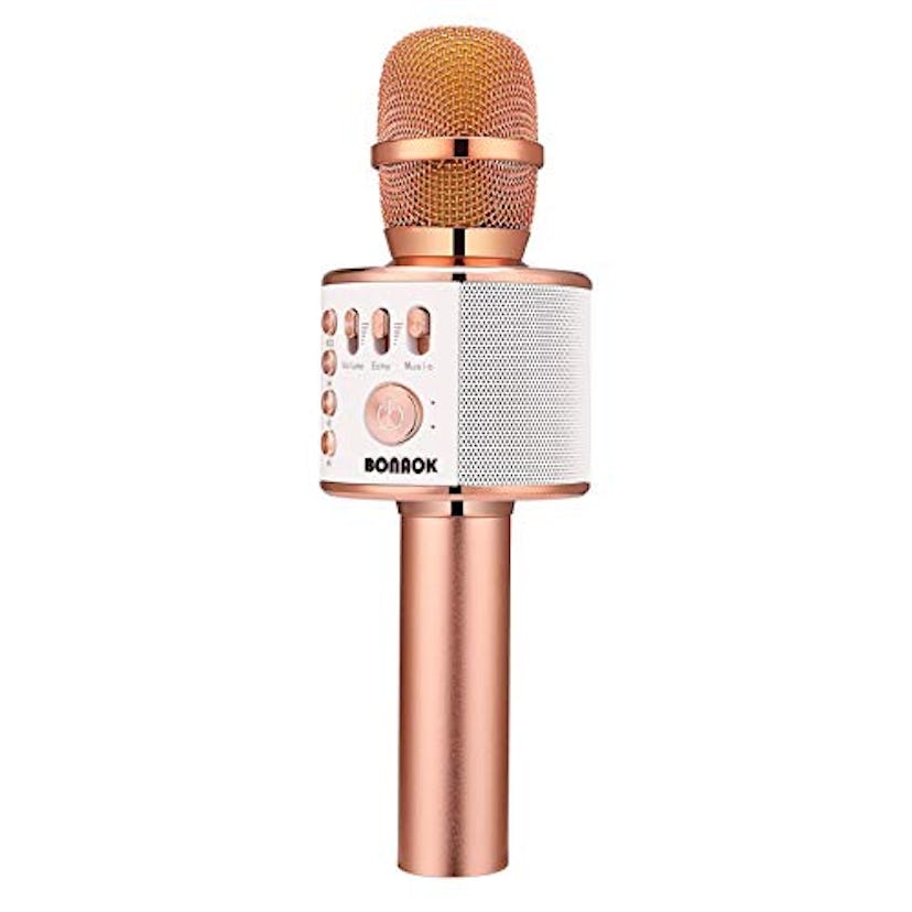 BONAOK Wireless Bluetooth Karaoke Microphone