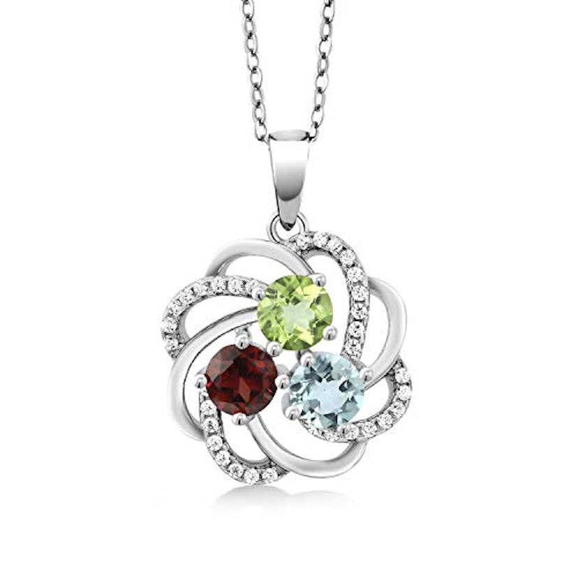 Gem Stone King Sterling Silver Birthstone Necklace