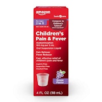 Amazon Basic Care Children's Pain & Fever Oral Suspension Acetaminophen