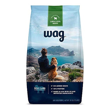 Wag Dry Dog Food, 35% Protein, No Added Grains (Beef, Salmon, Turkey, Lamb)