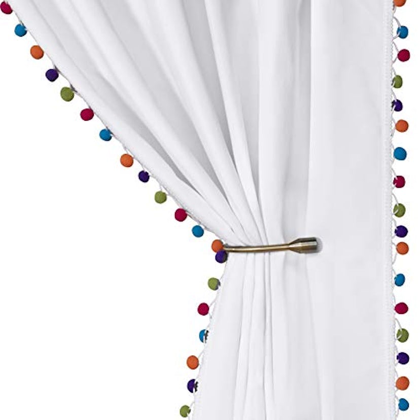 LORDTEX Multi Color Pom Pom Curtains