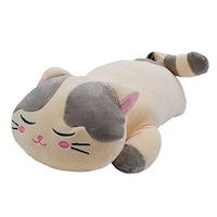 MassJoy Plush Kitten Body Pillow