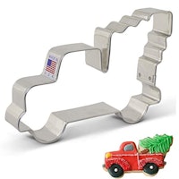 Ann Clark Cookie Cutters Extra Large Vintage Pickup Truck with Christmas Tree Cookie Cutter