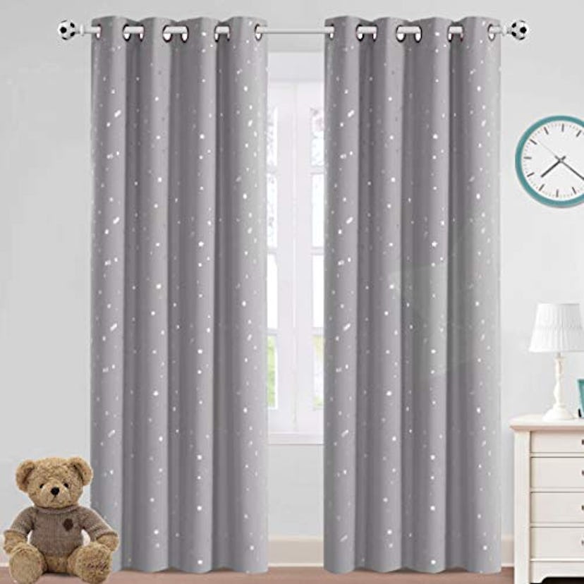 PrinceDeco Nursery Blackout Curtains