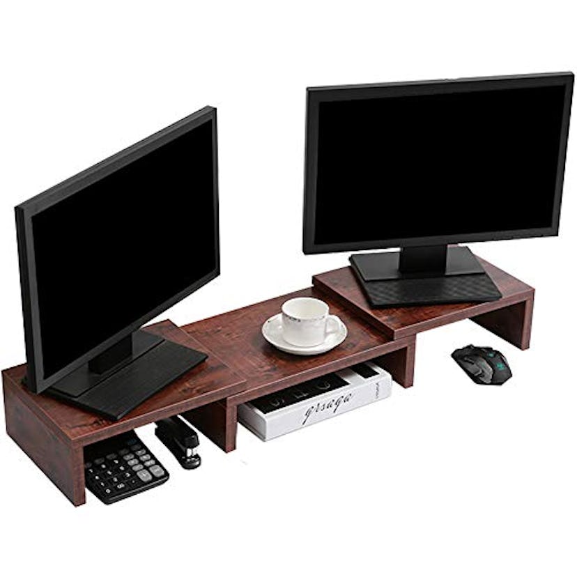 SUPERJARE Dual Monitor Riser