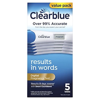 Clearblue Digital At Home Pregnancy Test with Smart Countdown 5-Pack