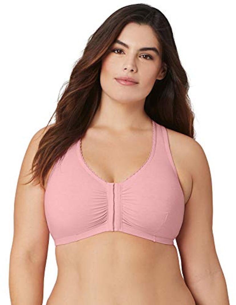 Glamorise Full Figure Wirefree Cotton T-Back Bra