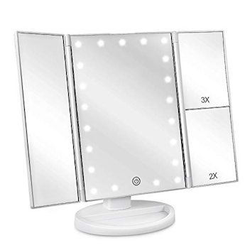 deweisn Tri-Fold Lighted Vanity Mirror w/ LED Lights