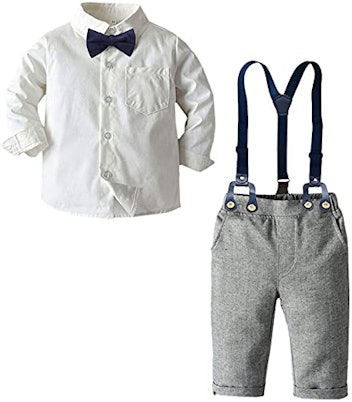 SANGTREE Baby & Little Boy Tuxedo Outfit