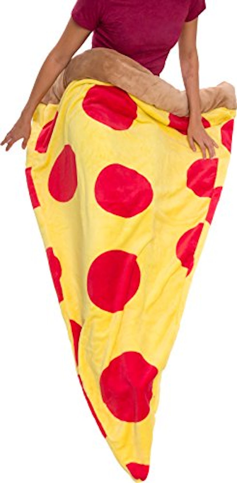 Plush Fleece Pizza Blanket