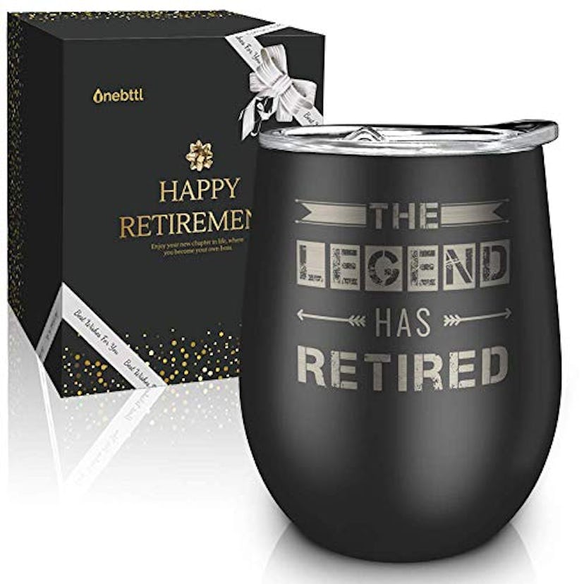 The Legend Has Retired Wine Tumbler