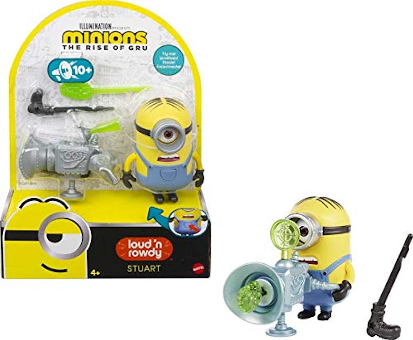 Minions: Loud 'N Rowdy Stuart Talking Action Figure with Fart Cannon Toy