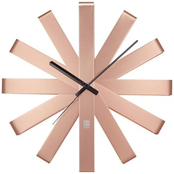 Umbra Ribbon Modern 12-inch Copper Clock 