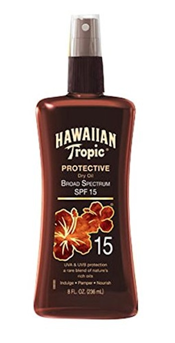 Hawaiian Tropic Sunscreen Protective Tanning Dry Oil SPF 15