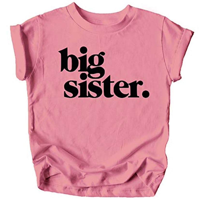 Big Sister Sibling Reveal Announcement T-Shirt  