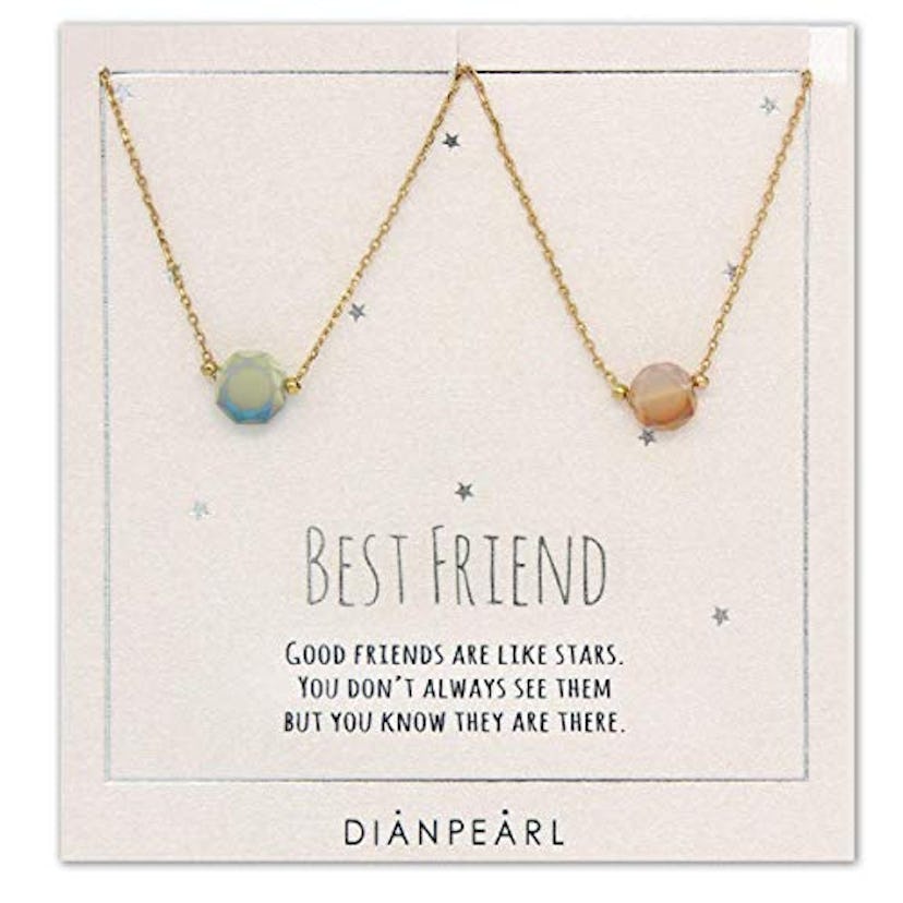 DIANPEARL Store Best Friend Stone Necklaces