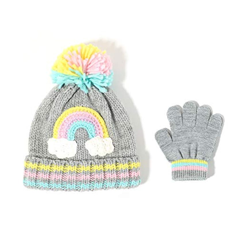 accsa Knit Rainbow Beanie