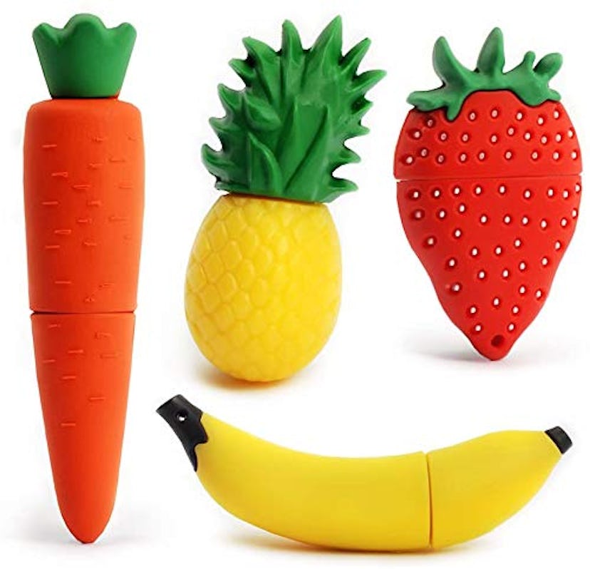 LEIZHAN 32GB Fruit & Veggie Flash Drives (4-pack)