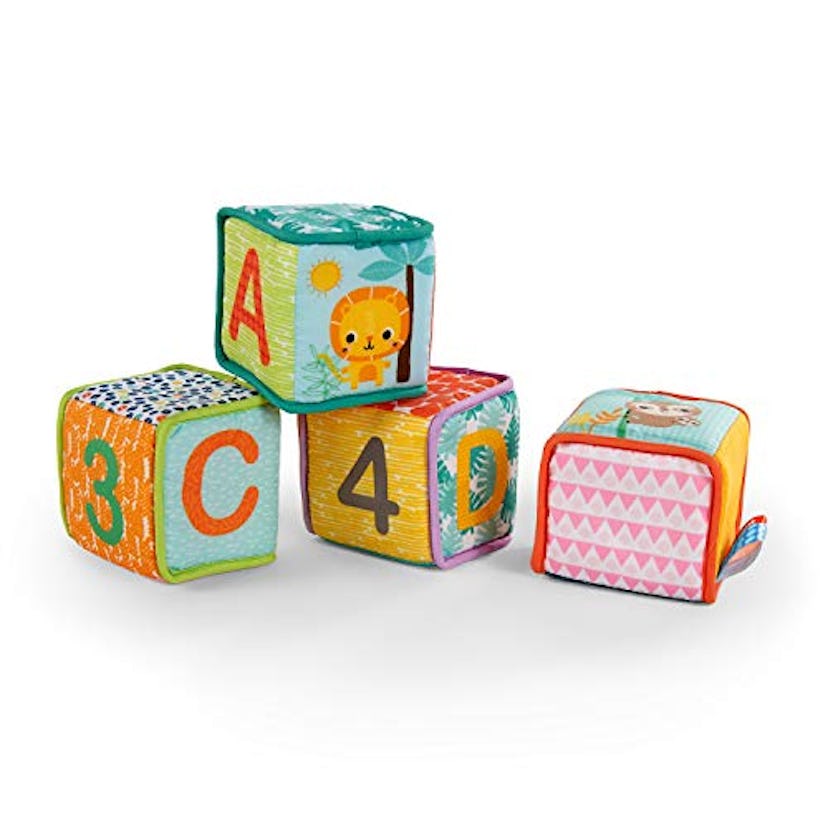 Bright Starts Grab & Stack Soft Blocks Toy